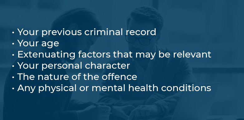 factors for a hearing of an offence