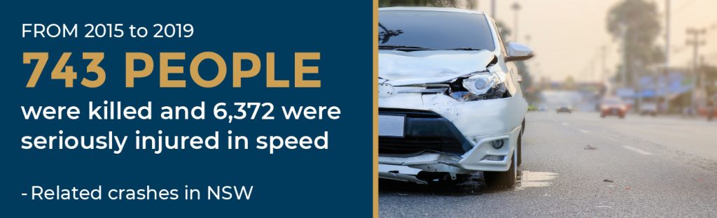 speed related crashes in NSW statistic